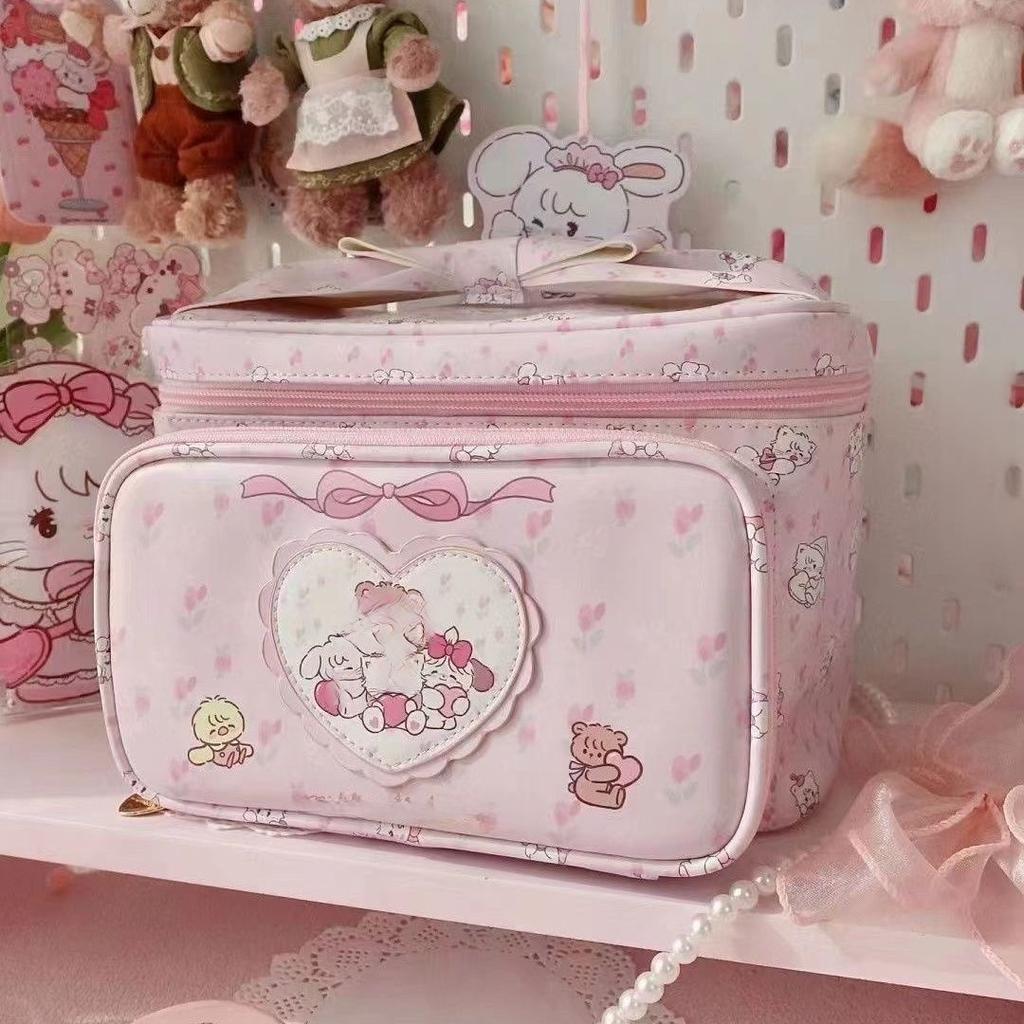 Модная Милая Сумка для Косметички Сумка Для Хранения Милая Маленькая Квадратная Сумочка Для Женщин