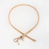 Y2k Thin Belt Silver Metal Waist Chain Sweet Elastic Bow Belt  Trouser Decoration