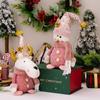 Cute Santa Claus Doll Decor Pink Merry Christmas Decorations  Home Xmas Decor
