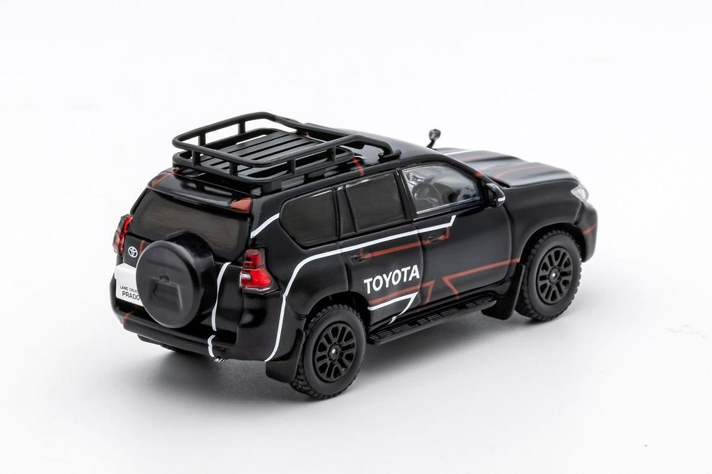 Gaincorp Products 1/64 Scale Toyota Land Cruiser Prado 150 Rally Version RHD Black Finished Product