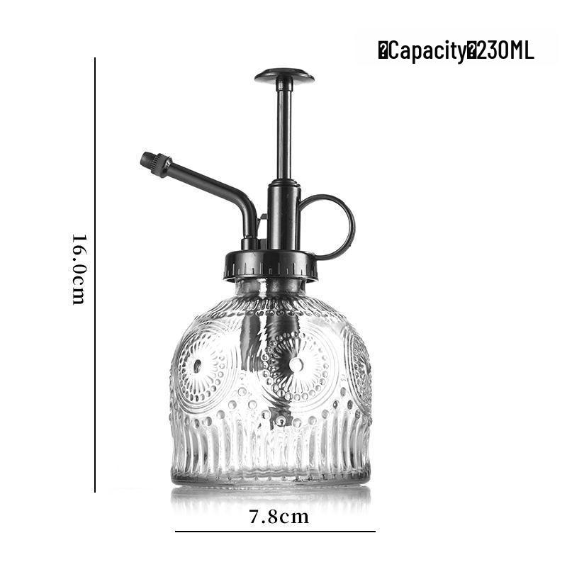 Embossed Glass Watering Sprayer for Home and Garden Decor