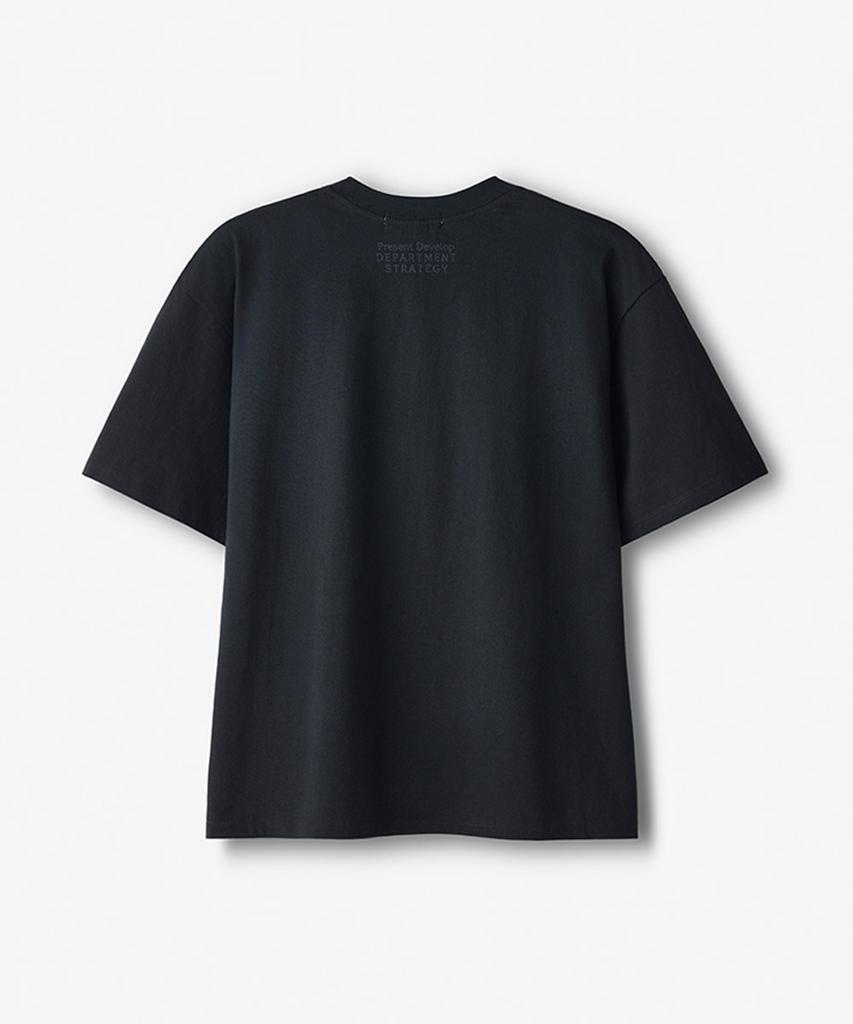 ECORR Spear Cross Artwork Crop Short Sleeve T-Shirt_Black