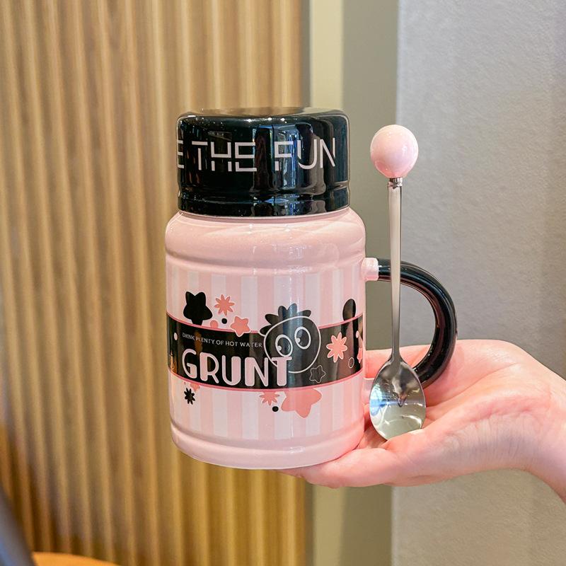 A High Value Cartoon Kettle for A Girl's Best Friend's Birthday Gift Practical Ceramic Mug Souvenir Gift Box