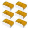6Pcs Violin Rosin Bow String Rosin Instrument Accessory Low Dust Universal for Viola Cello Yellow