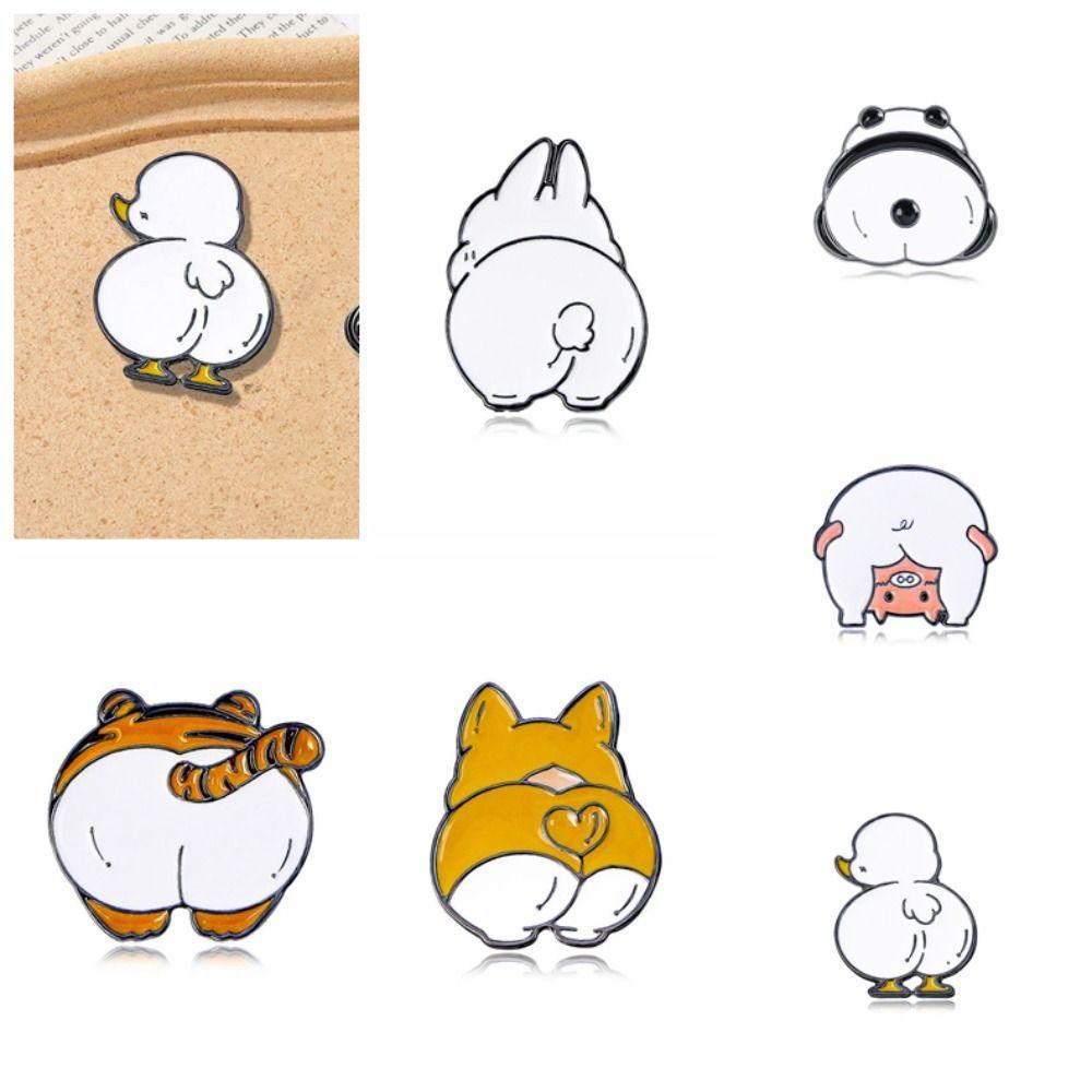 Брошь в виде панды из цинкового сплава с изображением животных, милых детей