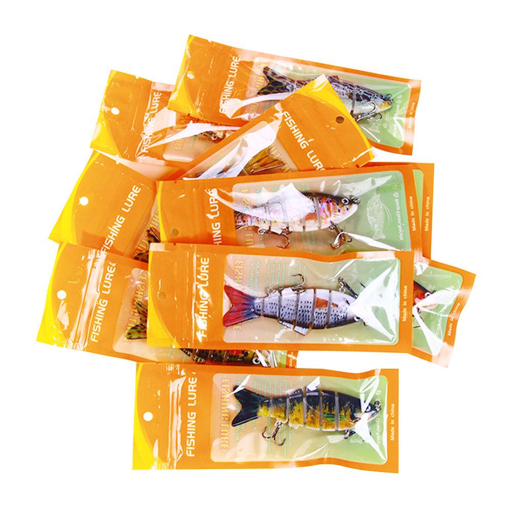 New 18g Multi-Jointed Micro Fish Lure, 6 Sections, Bionic Design for Bass and Asp Fishing.