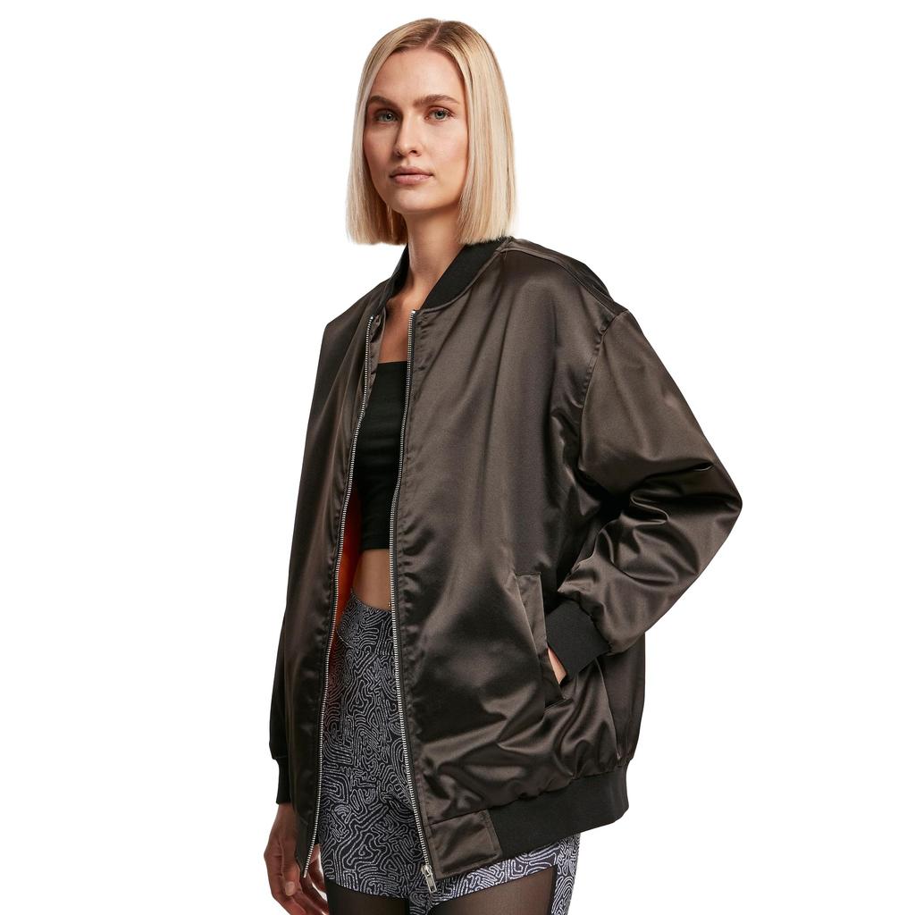 Urban Classics Womens/Ladies Satin Oversized Bomber Jacket