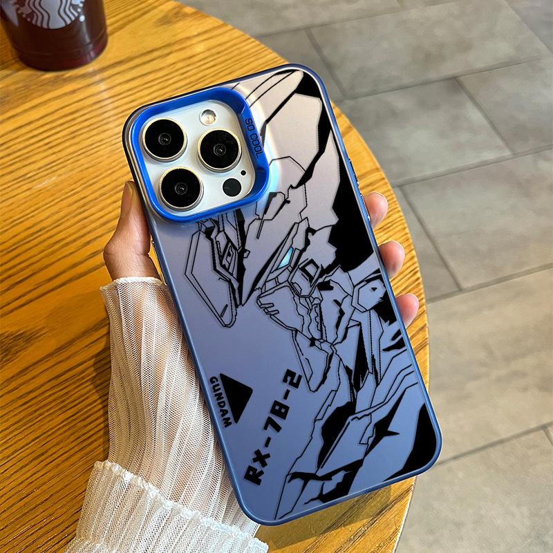 Чехол для телефона Gundam Line Draft для IPhone 16pro Max 15plus Цвет Серебристый 14 Чехол для мобильного телефона 13 для Apple 12 Защитный чехол