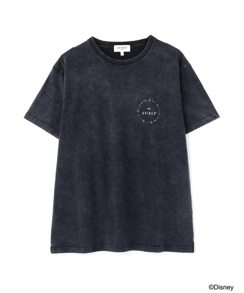 AVIREX Коллекция FANTASIA MICKEY MOUSE ФОЛЬГИРОВАННЫЙ ПРИНТ ЖЕНСКАЯ F 410 Угольная ФУТБОЛКА Женская 783-5235616