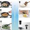 Ernest Silicone Kitchen Utensil Set Slotted and Storage with Wooden a Brand Favorited by Major 6-Piece (Turner, Ladle, Spoon, Spoon, Tongs, Case)