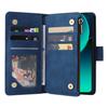 For Xiaomi Redmi Note 14 5G Case Zipper Wallet Multiple Card Slots Leather Phone Cover