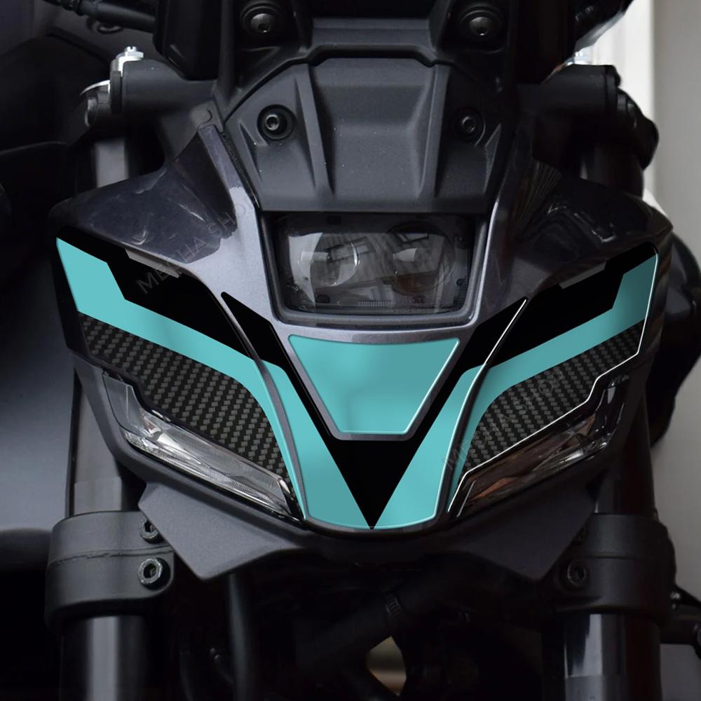For MT 09 MT09 SP 2024- Motorcycle Accessories Protect MT-09 2025 3D Stickers Front Fairing Decorative Decals