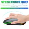 Wireless Rechargeable Bluetooth Mouse with 2.4GHz USB RGB Mouse for Computer Laptop Tablet PC Macbook Gaming Mouse Gamer