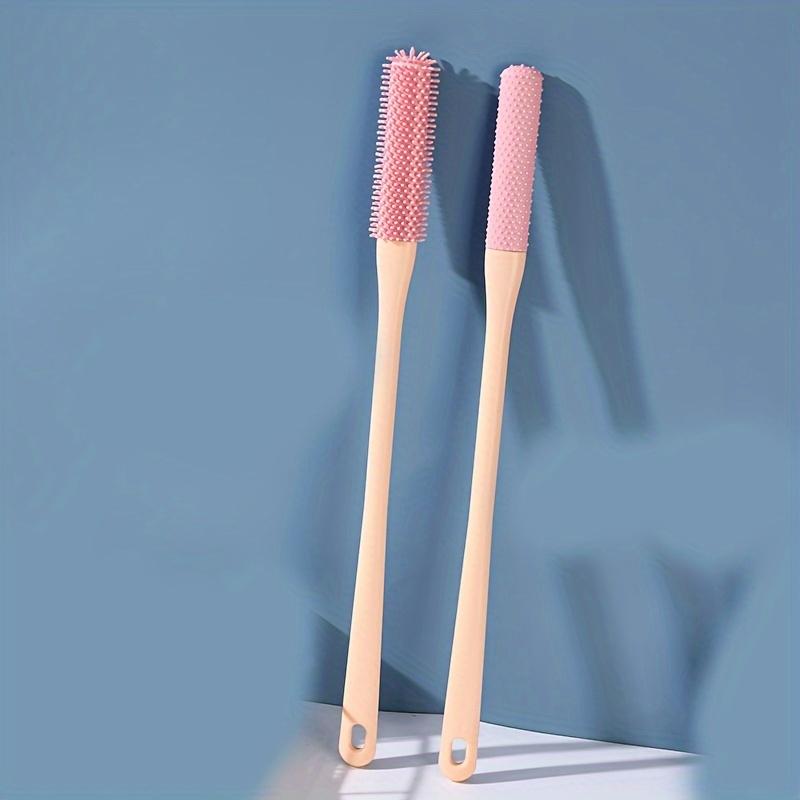 Многофункциональная щетка для массажа швов пальцев ног, отшелушивающая мягкая резина, скраб для ног без запаха, с длинной ручкой