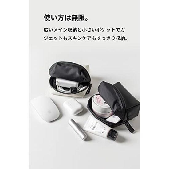 TOFTPOUCH+ (Taft Pouch Plus) waterproof gadget made Japan approximately mm travel storage small items bag-in-bag (L size black) tf-v219-bl-l