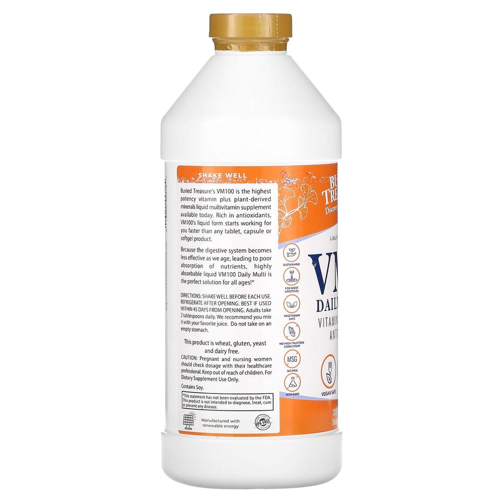 Liquid Nutrients, Vm100 Complete, Orange Zest, 946Ml (32Fl Oz)