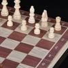 1 Set 3-In-1 Chess Board Game Wooden Chess Checker Backgammon Game Foldable Portable