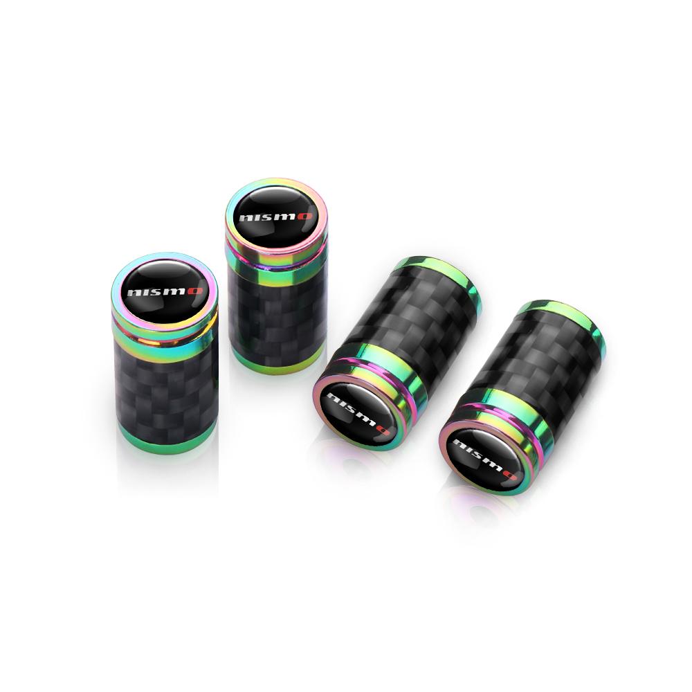 For Nissan MBQ14pcs Car Wheel Tire Valve Caps Stem Cover Auto Decor Accessories For Nissan Nismo GTR X-trail Micra Juke Teana Qashqai J11 Nismo