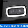 Для Volvo XC60 XC 60 2018-  2024 Накладка на кнопку переключателя двери багажника из углеродного волокна, аксессуары для интерьера