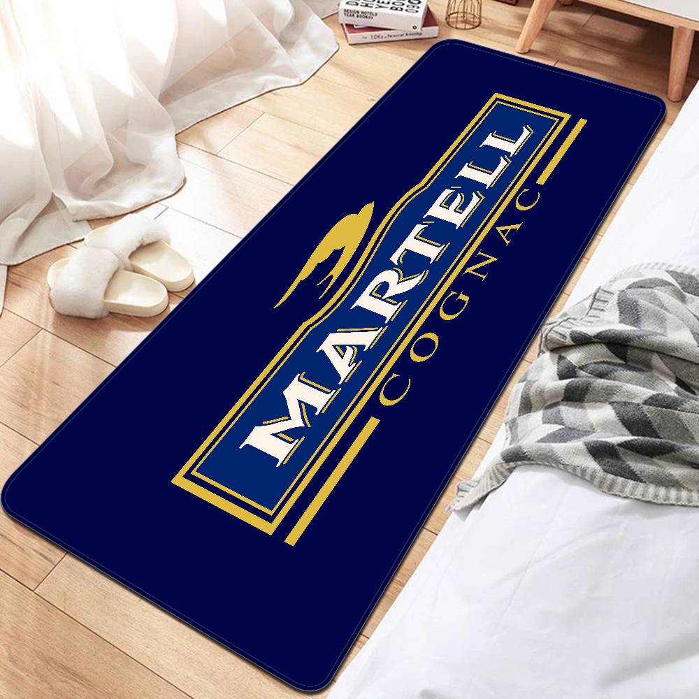 Fashion M-Martell Logo Bathroom Mat INS Style Soft Bedroom Floor House Laundry Room Mat Anti-skid Welcome Doormat