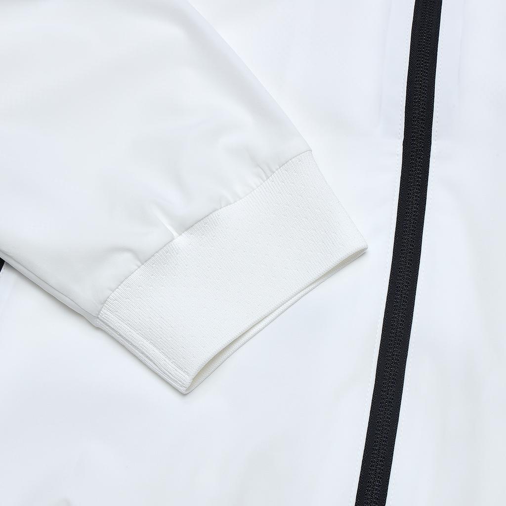 Fila Теннисная тканая куртка с принтом букв и воротником-стойкой для мужчин, белая A11M333707F-WT