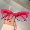 Women Cat Eye Sunglasses Leopard Gradient Vintage Ladies Sunglasses Fashion Design Travel Glasses Female Retro Sunshade Glasses