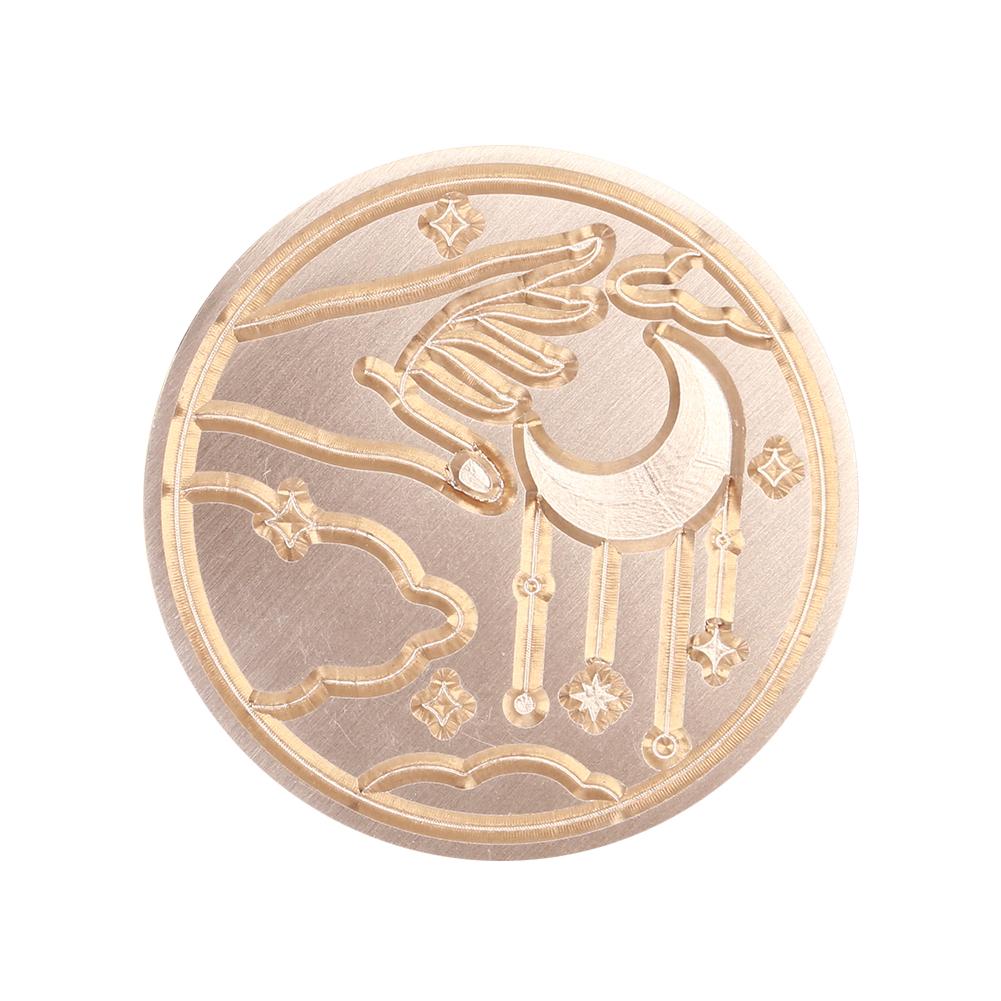 Ретро печать сургучный штамп с головками Солнца, Луны и звезд, круглые уплотнительные штампы, печать, огненный лак, печать, декор для скрапбукинга, инструменты «сделай сам»