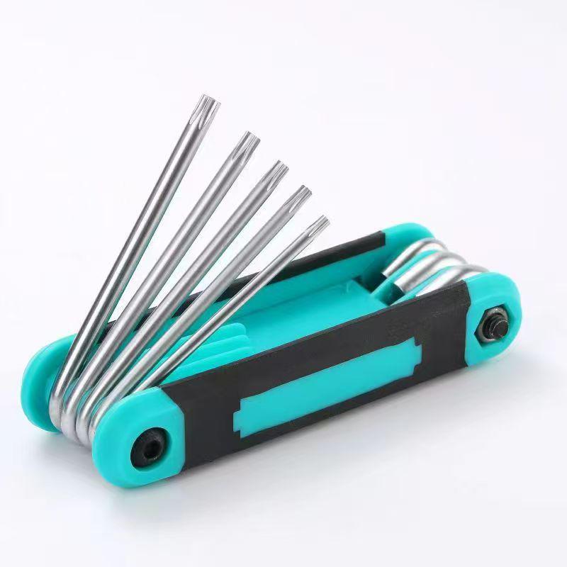 Складной набор шестигранных и Torx ключей, Хром-ванадиевая сталь