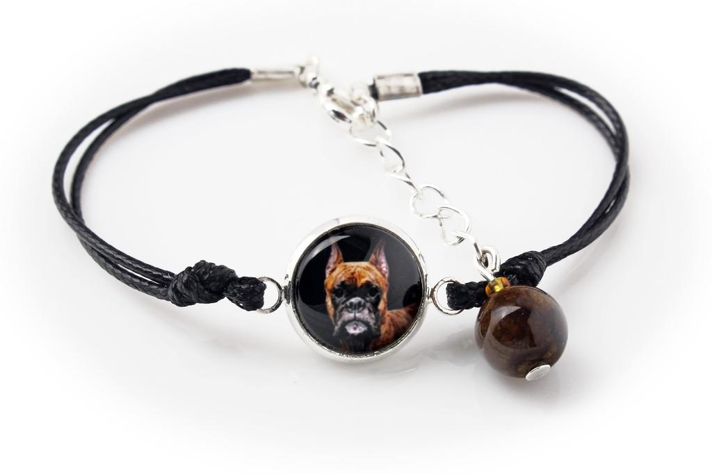 Boxer, German Boxer III - bracelet with your photo handmade, unique jewelry from the Art-Dog brand