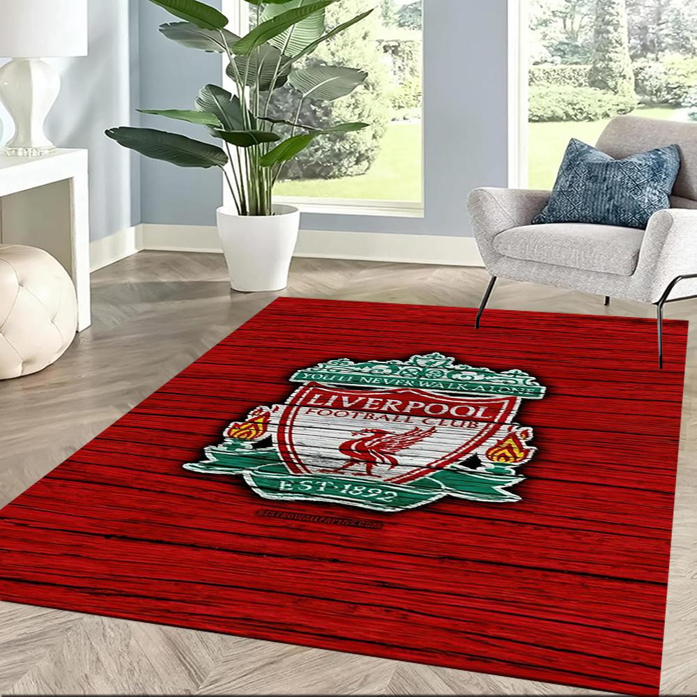 Liverpool Football Club Area Rug Suitable For Entryway Balcony Decorate Room Playrooms Antislip Rug Office Home Decor Perfect Gift For Womenmen