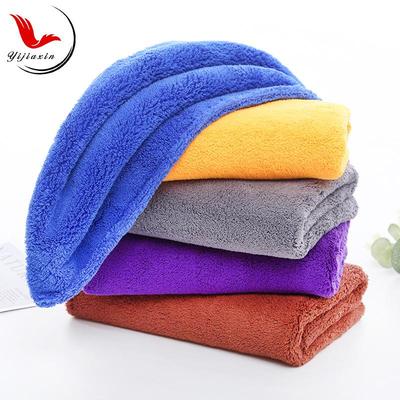 550 г Полотенце из кораллового флиса для мытья автомобиля - 40x40 см, Плотное, Впитывающее, Салфетка для чистки с длинным ворсом