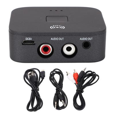 B11 RCA Bluetooth 5.0 приемник 3,5 мм AUX беспроводной музыкальный адаптер с функцией NFC для автомобиля ТВ
