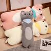 Japanese Chubby Cat, Plush Toy Doll, Cute Scarf, Kitten, Long Pillow, Girl'S Bed, Leg Pillow, Cushion