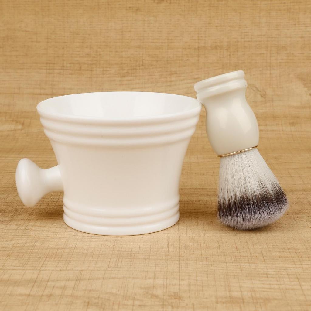 Мужская кисть для лица с мягкой щетиной - Классическая ручная кисть для бритья и намыливания для мыла или крема для бритья и ухода за бородой.