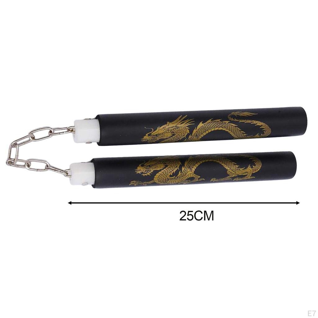 Пенные тренировочные нунчаки, китайские игрушки для занятий спортом, каратэ, красные