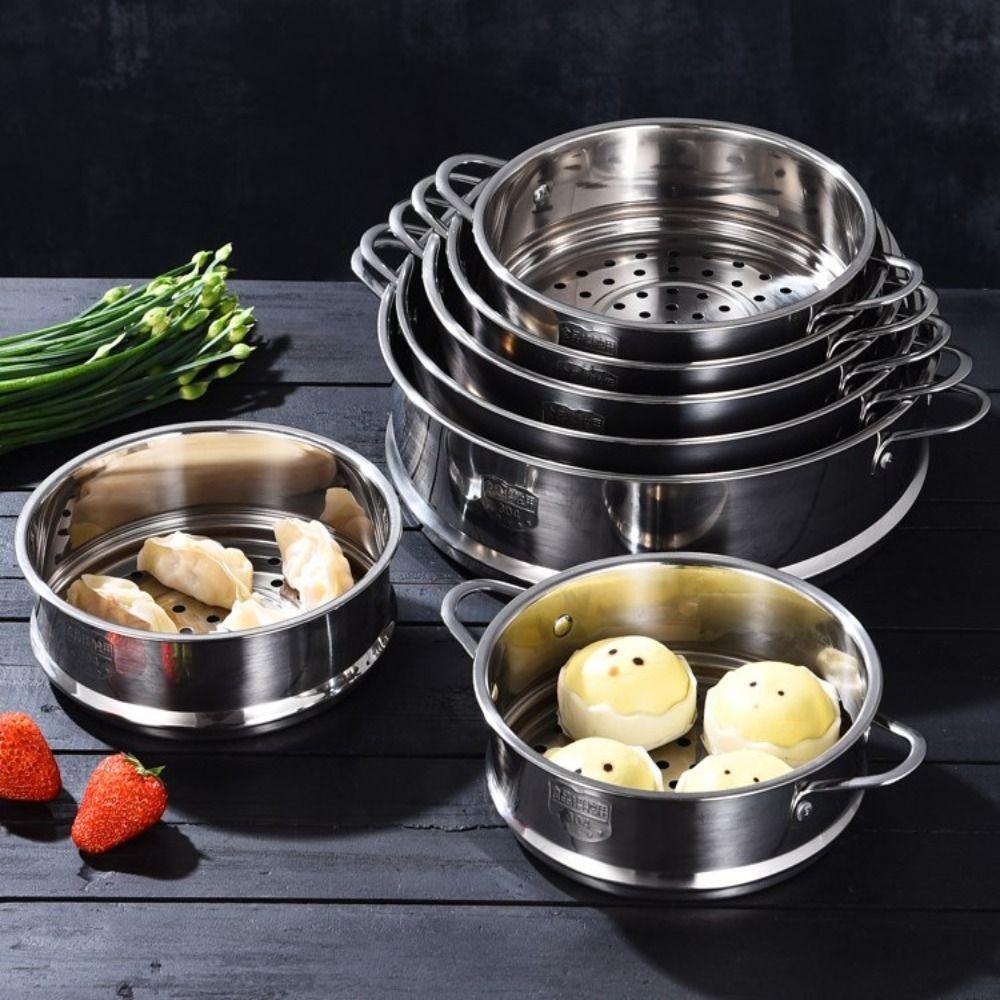 Thickened Food Steam Rack 16-32cm Drain Basket New Pot Steaming Grid Kitchen Use