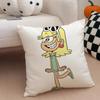 A fun TThe Loud House Cushion Cover Throw Pillow Cover Hidden Button Durable Polyester Chair Cushion