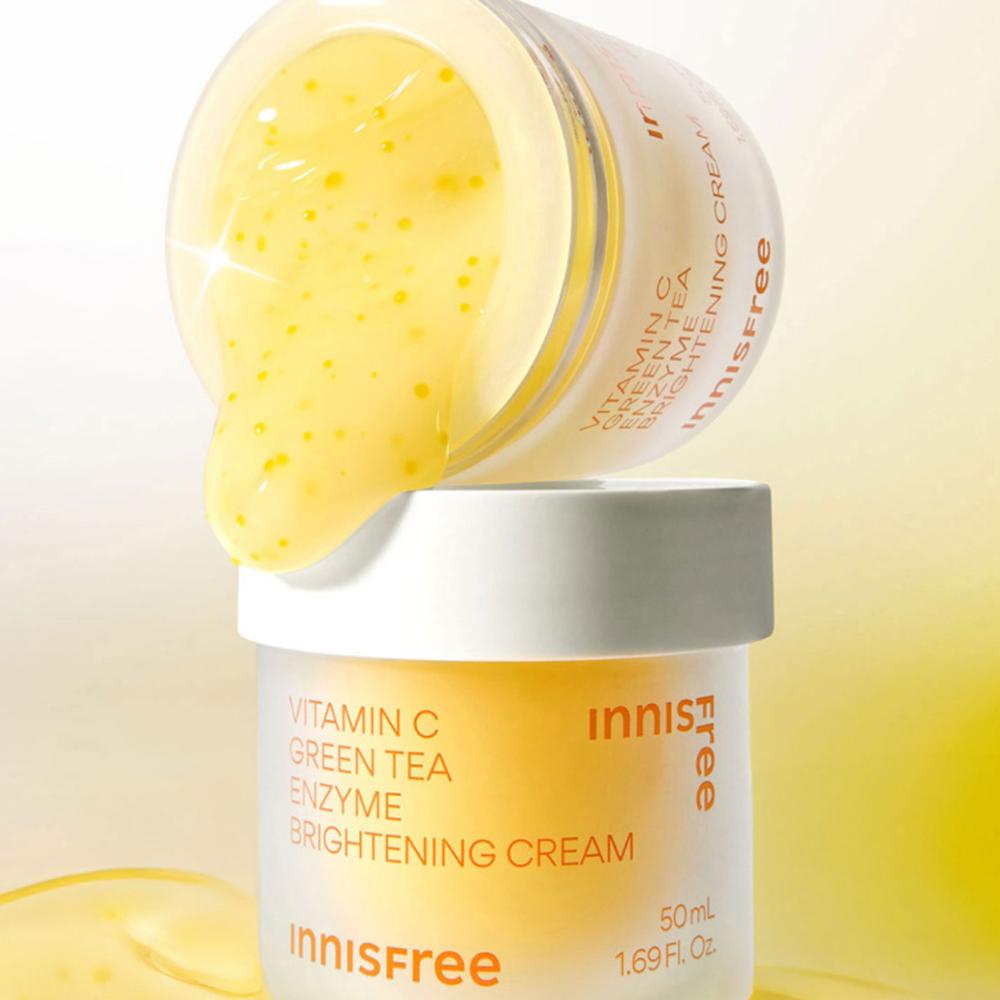 15 шт/15 мл_[INNISFREE] Крем для осветления кожи с витамином С и ферментами зеленого чая 1 мл (Образец Саше)