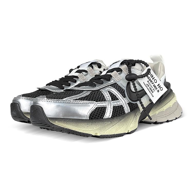 Nike V2K Run Mesh Дышащие Низкие Беговые Кроссовки Женские Серебристо-Черные FD0736-100(Команда116-)