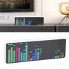 Светодиодный музыкальный спектр дисплей RGB красочный 1624 сегмента ритм свет уровень голосовой датчик часы 384 светодиода 20 динамических 7 цветов