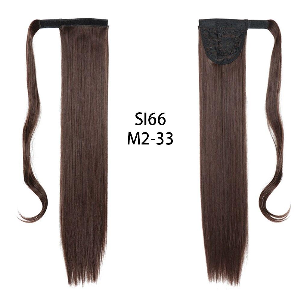 Long Straight Clip In Hair Tail False Hair Ponytail Hairpiece With Hairpins Synthetic Hair Pony Tail Hair Extension