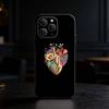 Чехол-скелет для телефона iPhone 17,16,15,14,13,12,11 Plus,Pro Max,SE4 Мягкий силикон Черный чехол