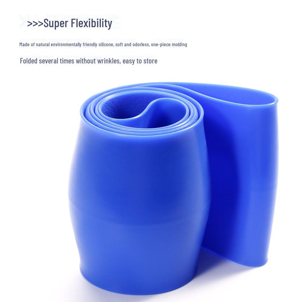 Litchi Pattern Silicone Steering Wheel Cover: Fold-Resistant, Flexible, Scratch-Resistant Leather Protector