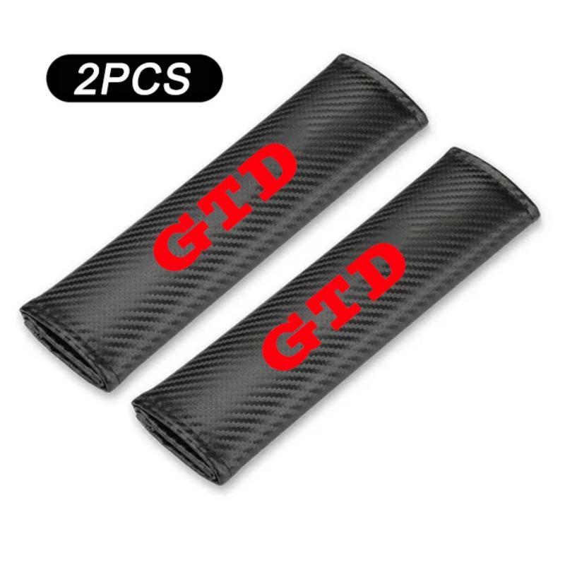LMN1 VW 2026 Hot 2PCS Carbon Fibre Seat Belt Cover Shoulder Pads for VW Volkswagen R RLine GTI GTD Golf 6 7 5 4 3 2 8 MK4 MK6 MK7 MK5