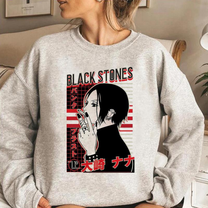 Nana Anime Hoodies Women Sweat Y2K Gothic Hood