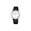 Seiko SELECTION 30 метров водонепроницаемые Мужские часы на кожаном ремешке с кварцевым механизмом белый циферблат SBTB005