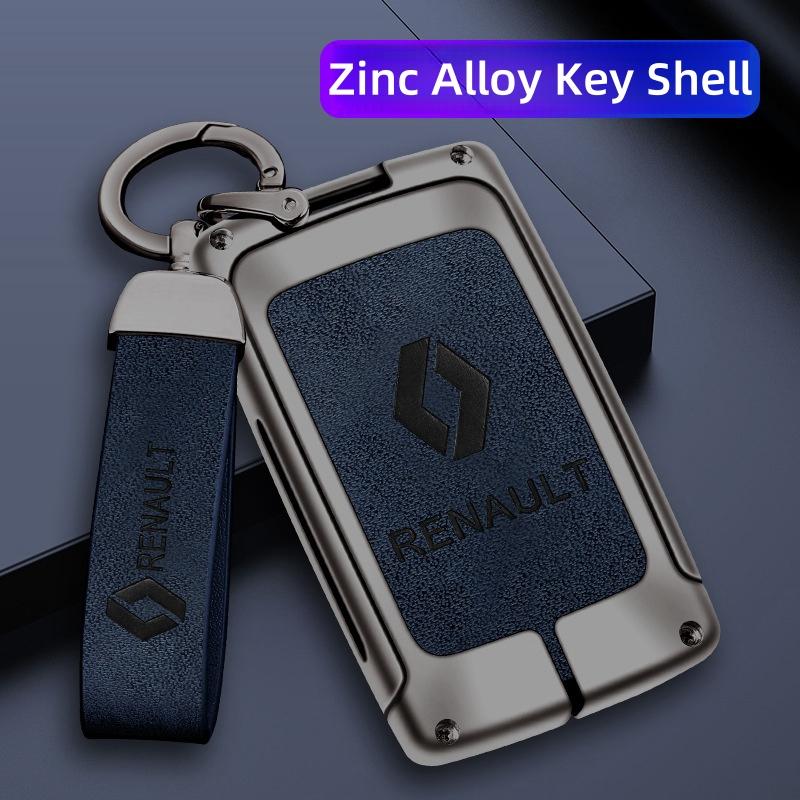 For Renault 2026 New Hub Caps Zinc Alloy Car Key Case Cover Shell For Renault Koleos Captur Kadjar Megane Clio Talisman Scenic A