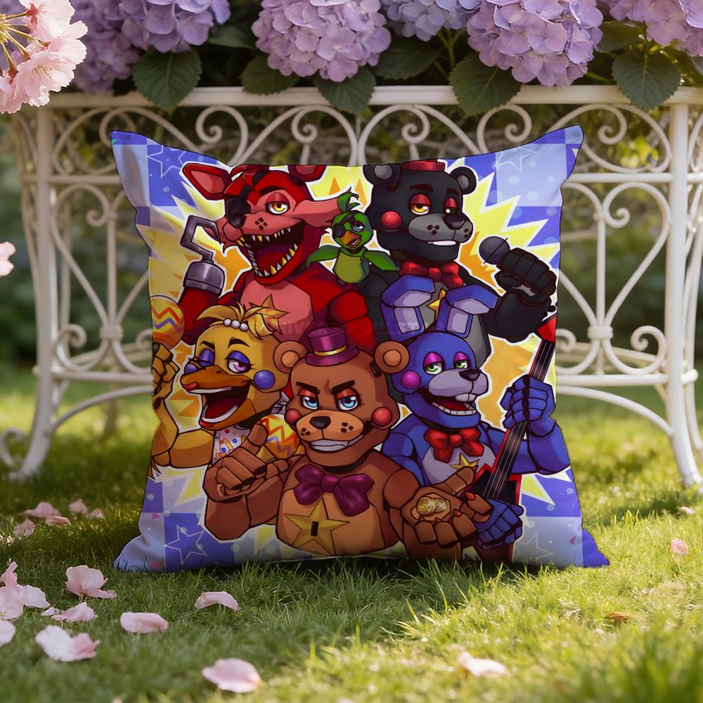 Аниме F-Five N-Nights at Freddy's Наволочка для подушки Домашняя и автомобильная Двухцелевая наволочка: Двусторонняя конструкция для максимального комфорта