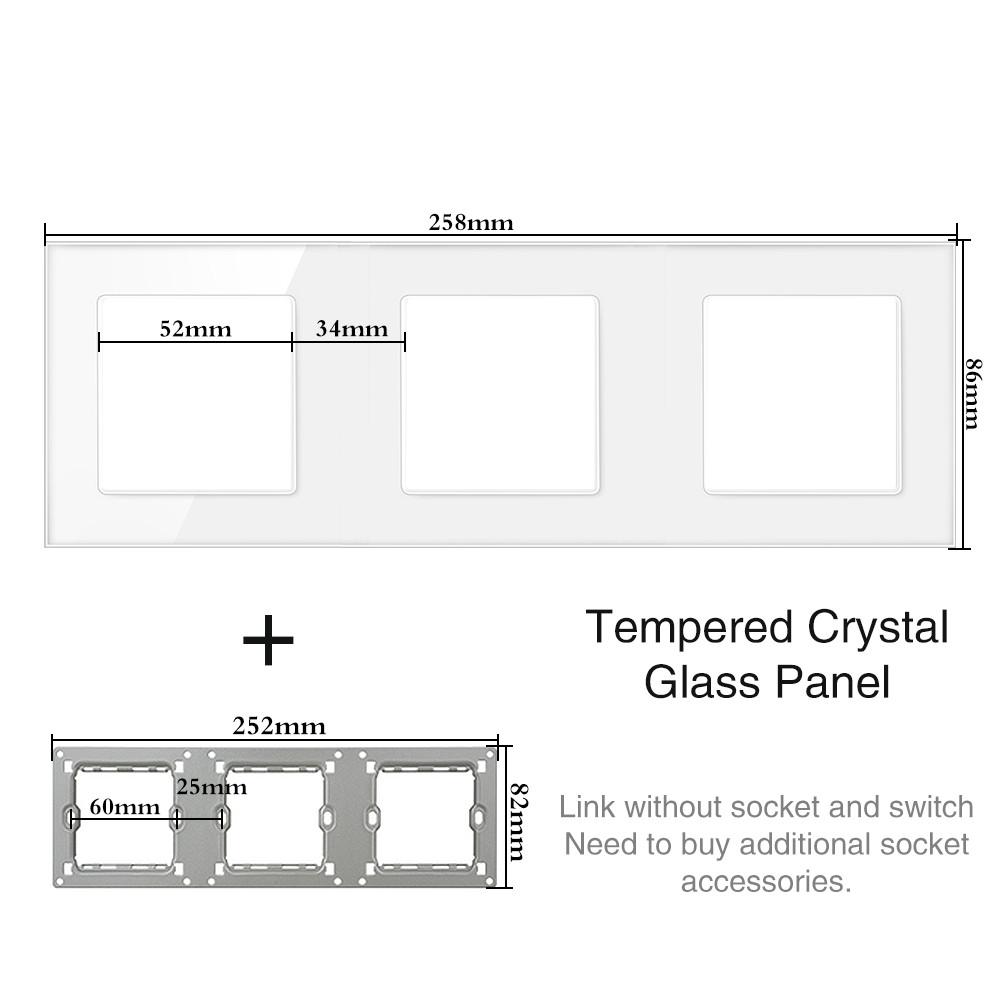 Сенсорный выключатель света из закаленного стекла, белый европейский стандарт, немецко-французская настенная розетка с USB-выключателем, модуль RJ45, комбинация «сделай сам»