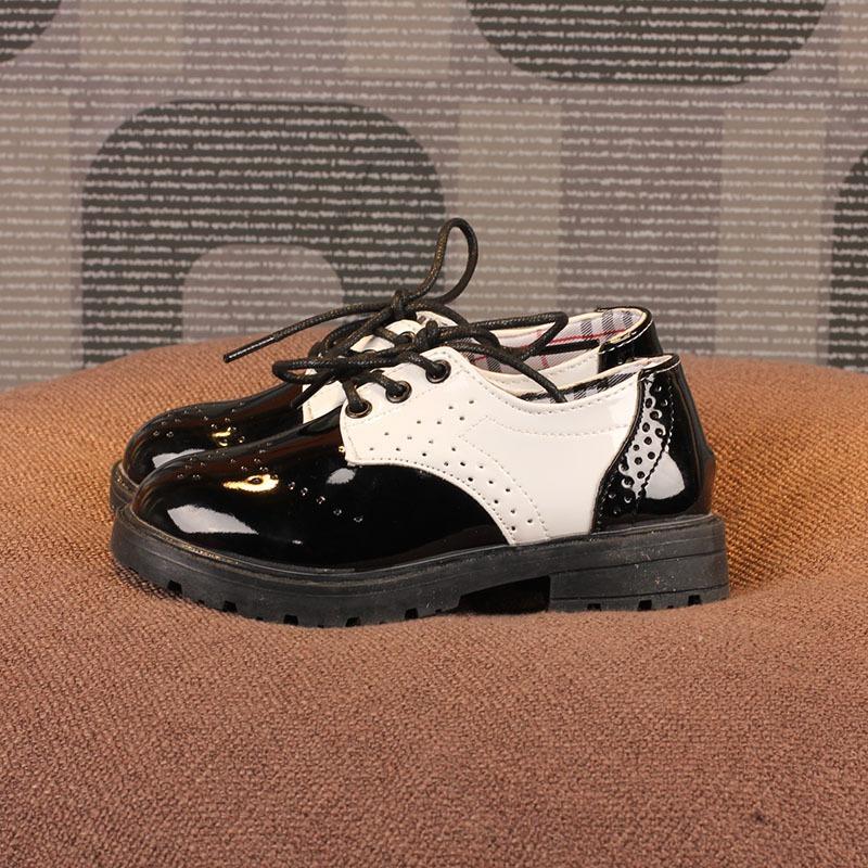 Весенняя обувь для мальчиков, повседневная обувь для девочек, маленькие кожаные туфли в британском стиле, модная детская обувь